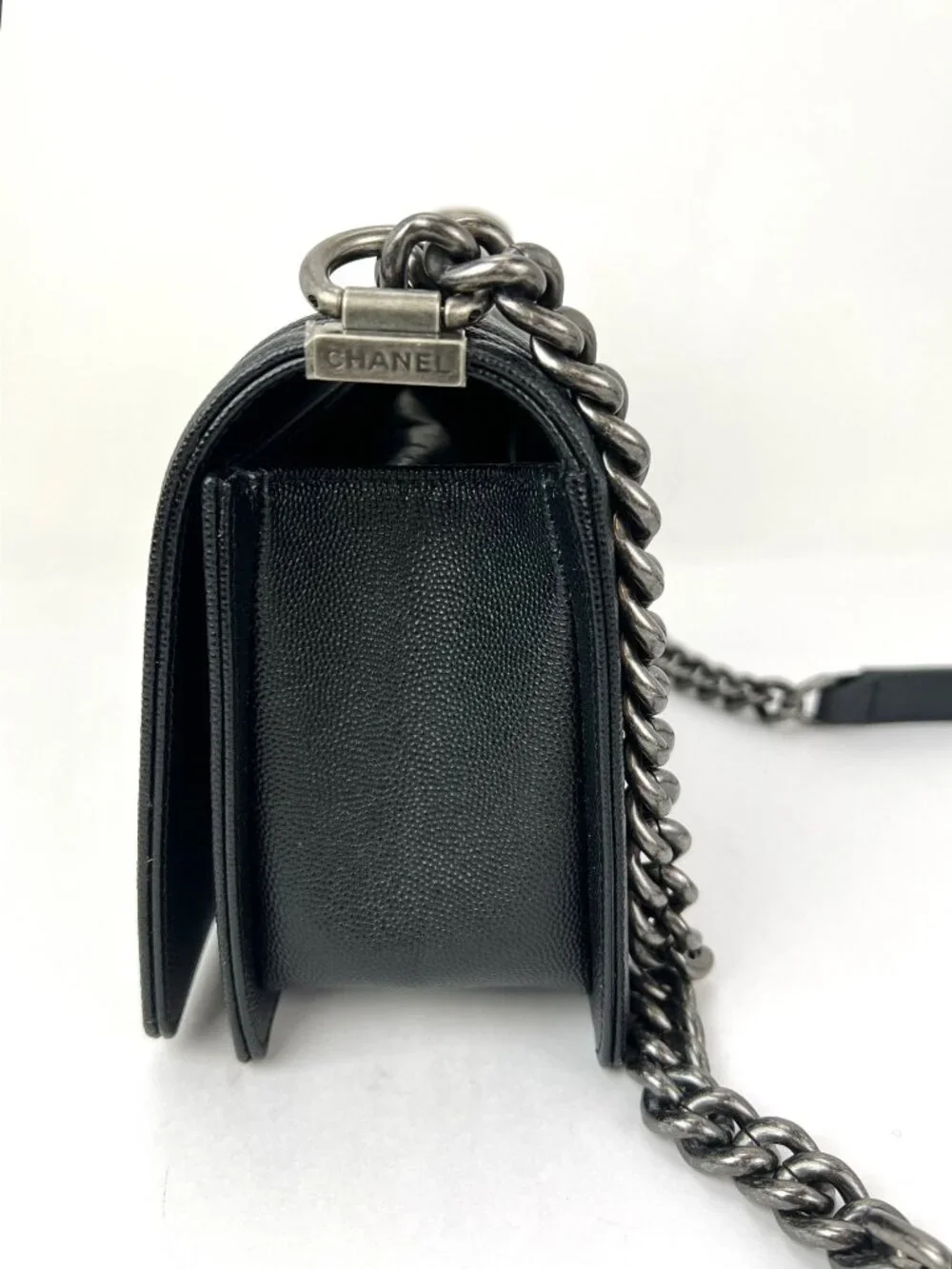 Chanel Caviar Quilted Medium Black Boy Flap Shoulder Bag